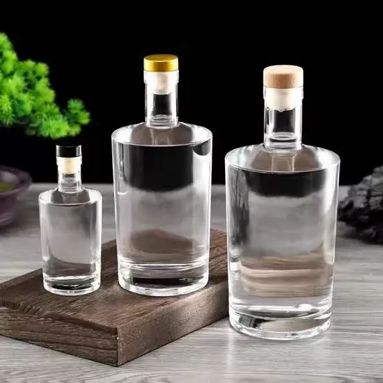 100ml Glass Whiskey Gin Vodka Tequila Bottles with T-Cork