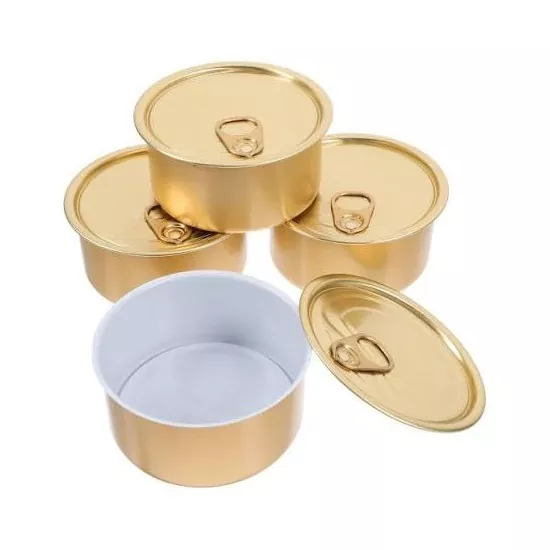 2-Piece Aluminum-Coated Tin Can with Easy Open Lid