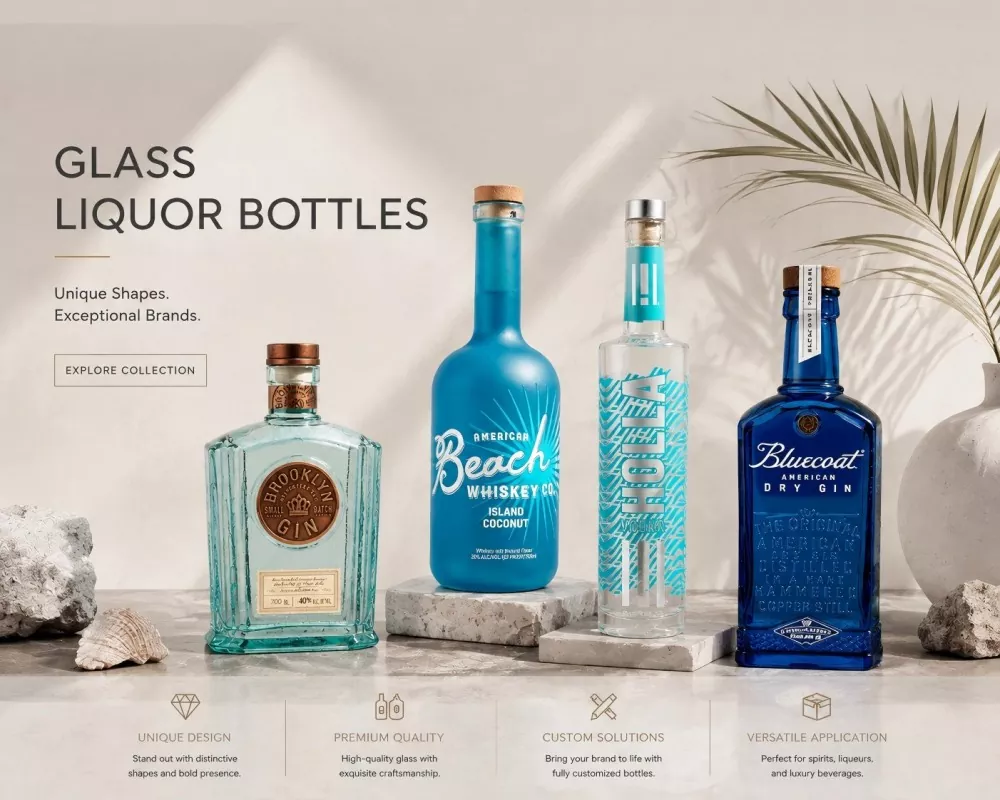 Glass Liquor Bottles