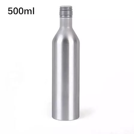 500ml Slim Tall Aluminum Liquor Bottle with ROPP Screw Cap