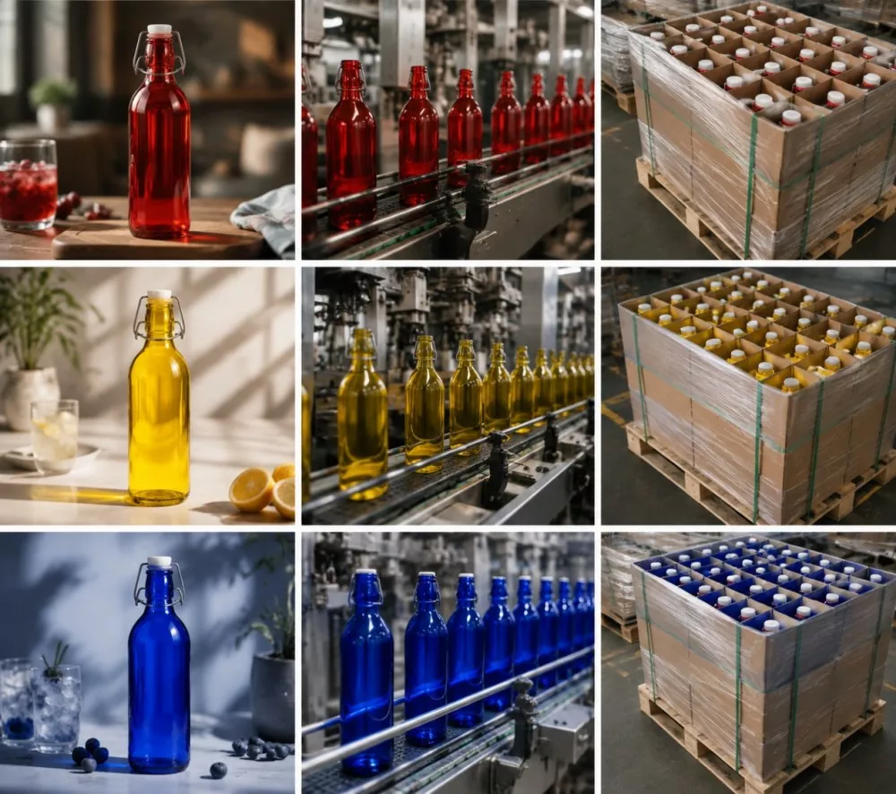 200ml Glass Bottles With Snap Lids - HYT Packaging
