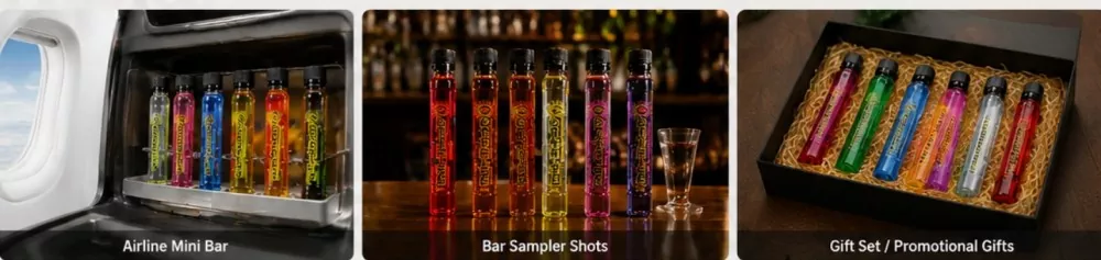 50ml PET Plastic Shooter Tube for RTD Liquor Shots