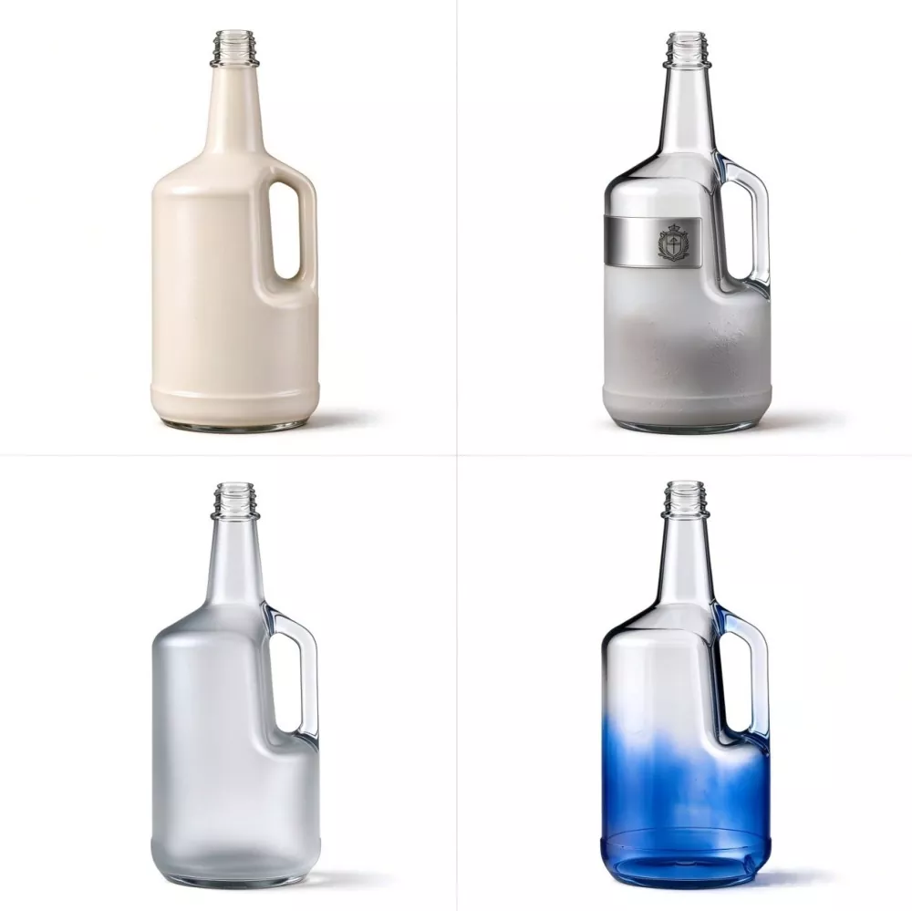 1.75L Glass Liquor Jug with Handle